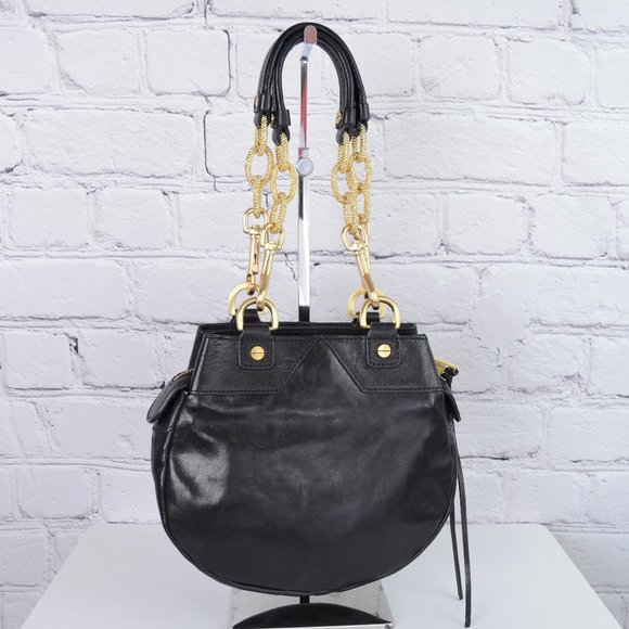 ALEXIS HUDSON Black & Gold Chain Shoulder Bag … - Picture 5 of 15